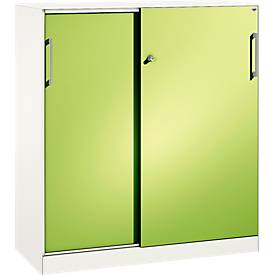 Schiebetürenschrank ASISTO C 3000, 3 Ordnerhöhen, mit Abdeckplatte, Breite 1200 mm,