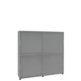 Schiebetürenschrank, B 1600 mm, 4 OH, Buche-Dekor