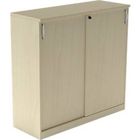 Schiebetürenschrank NEVADA, B 1200 x H 1155 mm, Ahorn-Dekor