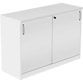 Schiebetürenschrank NEVADA, B 1200 x H 825 mm, weiß