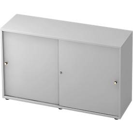 Schiebetürenschrank TOPAS LINE, 2 OH, lichtgrau/lichtgrau