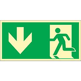 Schild Rettungsweg durch Ausgang, HLF