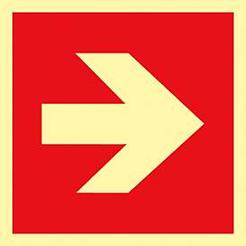 Schild Richtungspfeil, Folie