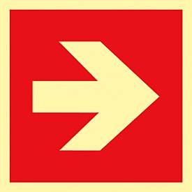 Schild Richtungspfeil, Kunststoff