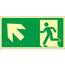 Schild Treppe aufwärts, linksweisend