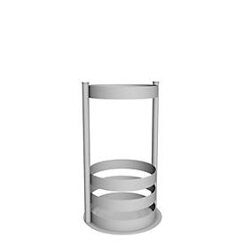 Schirmständer, auch für Taschenschirme geeignet, Ø 270 x H 500 mm, Edelstahl