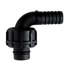 Schlauchanschlussstück für Elektropumpen CEMO Cematic Blue, DN 19, 90° Winkel