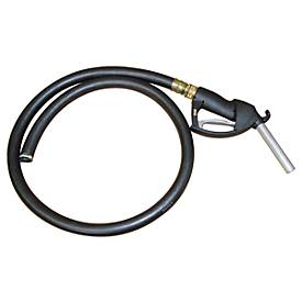 Schlauchset für CEMO Diesel- & Schmierstoff Kurbelpumpen, 2 m langer Schlauch DN25, Schelle & Handzapfventil