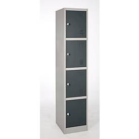 Schließfachschrank, Stahl, Zylinderschloss, mit Etikettenhalter, unterschiedliche Fächeranzahl, div. Farben