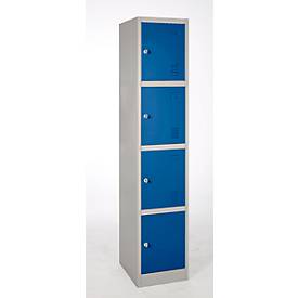 Schließfachschrank, Stahl, Zylinderschloss, mit Etikettenhalter, unterschiedliche Fächeranzahl, div. Farben