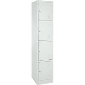 Schließfachschrank, Stahl, Zylinderschloss, mit Etikettenhalter, unterschiedliche Fächeranzahl, div. Farben