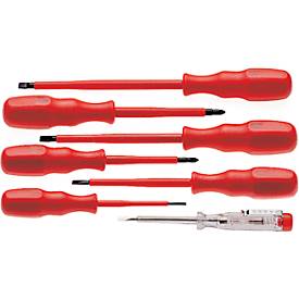 Schlitzschraubendreher 7-tlg. DIN 7437 VDE