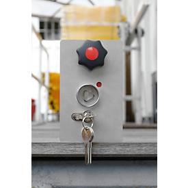 Schlosskasten mit Profilzylinderschloss und Feuerwehrdreikantschloss