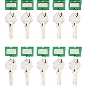 Schlüsselanhänger, 10 Stück, grün