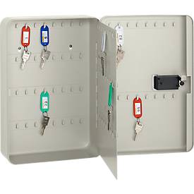 Schlüsselkasten Keybox, 100 Haken, lichtgrau