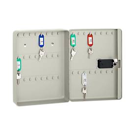 Schlüsselkasten Keybox, 40 Haken, lichtgrau