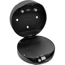 Schlüsselkasten Smart Keybox, rund, Bluetooth/USB, Tastatur- & Appsteuerung, bis 100 Nutzer, IP65, Batteriebetrieb, schwarz