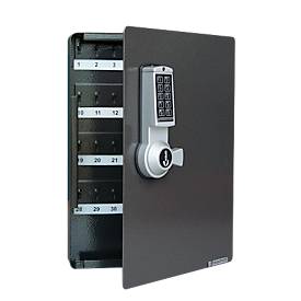 Schlüsselschrank, Elektronikschloss, 46 Haken, anthrazit