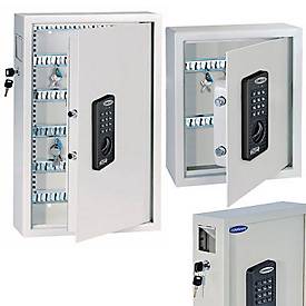 Schlüsselschrank Rottner KeyTronic 48, Stahl, Elektronikschloss, hellgrau