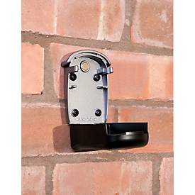 Schlüsseltresor KS0001C, Wandmontage, 4-stelliges Zahlen-Drehschloss, magnetische Schlüsselaufhängung, B 65x T 35 x H 100 mm, Guss, schwarz