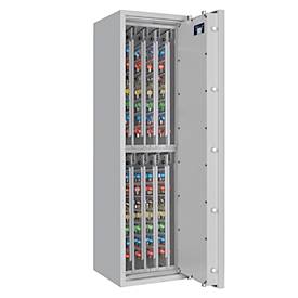 Schlüsseltresor STC 1-896, Klasse I nach EN 1143-1, 896 Haken, Doppelbartschloss, lichtgrau RAL 7035