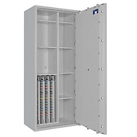 Schlüsseltresor STC 3-448 Kombi, Klasse I nach EN 1143-1, 448 Haken, 18 Ordner, 2 + 4 Fachböden, Doppelbartschloss, lichtgrau RAL 7035