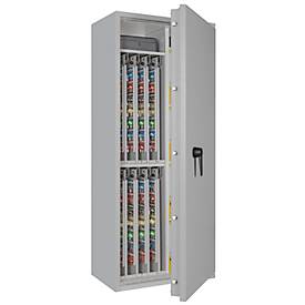 Schlüsseltresor STC 3-896 Kombi, Klasse I nach EN 1143-1, 896 Haken, 12 Ordner, 4 Fachböden, Doppelbartschloss, lichtgrau RAL 7035