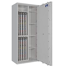 Schlüsseltresor STC 3-896 Kombi, Klasse I nach EN 1143-1, 896 Haken, 12 Ordner, 4 Fachböden, Doppelbartschloss, lichtgrau RAL 7035