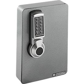 Schlüsselschrank, Elektronikschloss, 46 Haken, B 240 x T 40 x H 340 mm