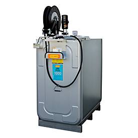 Schmierstoffkompaktanlage CEMO ECO UNI 1000, pneumatische Pumpe für Frischöl