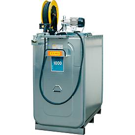 Schmierstoffkompaktanlage CEMO ECO UNI 750, HPDE-Tank 750 l, 230 V Elektropumpe, 9 l/min, B 1080 x T 770 x H 1870 mm, 15