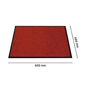 Schmutzfangmatte, 400 x 600 mm, rot