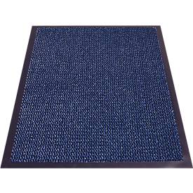 Schmutzfangmatte Eazycare Econ, für Innenbereiche, UV-resistent, melierte Oberfläche, rutschfester Vinylrücken, L 900 x B 600 mm, PP, blau