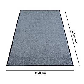 Schmutzfangmatte Eazycare Wash, High-Twist-Nylon, 1150 x 2400 mm, grau