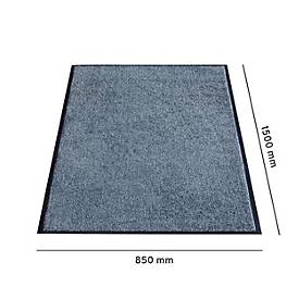 Schmutzfangmatte Eazycare Wash, High-Twist-Nylon, 850 x 1500 mm, grau