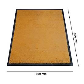 Schmutzfangmatte miltex Eazycare Style, eckig, antistatisch, UV-beständig, waschbar, High-Twist-Nylon & Niltrilgummi, 600 x 850 mm, braunbeige