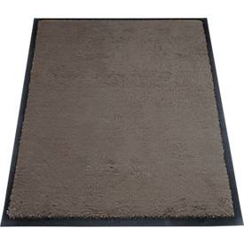 Schmutzfangmatte miltex Eazycare Style, eckig, antistatisch, UV-beständig, waschbar, High-Twist-Nylon & Niltrilgummi, 600 x 850 mm, graubraun
