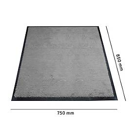 Schmutzfangmatte miltex Eazycare Style, eckig, antistatisch, UV-beständig, waschbar, High-Twist-Nylon & Niltrilgummi, 750 x 850 mm, basaltgrau