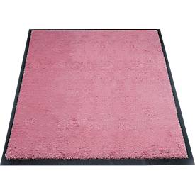 Schmutzfangmatte miltex Eazycare Style, eckig, antistatisch, UV-beständig, waschbar, High-Twist-Nylon & Niltrilgummi, 750 x 850 mm, hellrosa