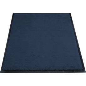 Schmutzfangmatte miltex Eazycare Style, eckig, antistatisch, UV-beständig, waschbar, High-Twist-Nylon & Niltrilgummi, 750 x 850 mm, stahlblau