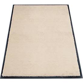 Schmutzfangmatte miltex Eazycare Style, eckig, antistatisch, UV-beständig, waschbar, High-Twist-Nylon & Niltrilgummi, 800 x 1200 mm, hellelfenbein
