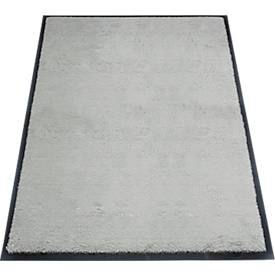 Schmutzfangmatte miltex Eazycare Style, eckig, antistatisch, UV-beständig, waschbar, High-Twist-Nylon & Niltrilgummi, 800 x 1200 mm, kieselgrau