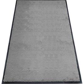 Schmutzfangmatte miltex Eazycare Style, eckig, antistatisch, UV-beständig, waschbar, High-Twist-Nylon & Niltrilgummi, 850 x 1500 mm, basaltgrau