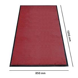 Schmutzfangmatte miltex Eazycare Style, eckig, antistatisch, UV-beständig, waschbar, High-Twist-Nylon & Niltrilgummi, 850 x 1500 mm, braunrot