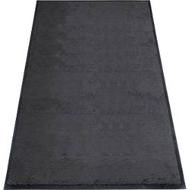 Schmutzfangmatte miltex Eazycare Style, eckig, antistatisch, UV-beständig, waschbar, High-Twist-Nylon & Niltrilgummi, 850 x 1500 mm, schwarzgrau