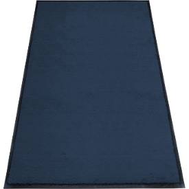 Schmutzfangmatte miltex Eazycare Style, eckig, antistatisch, UV-beständig, waschbar, High-Twist-Nylon & Niltrilgummi, 850 x 1500 mm, stahlblau