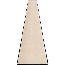 Schmutzfangmatte miltex Eazycare Style, eckig, antistatisch, UV-beständig, waschbar, High-Twist-Nylon & Niltrilgummi, 850 x 3000 mm, hellelfenbein