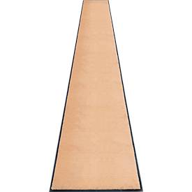 Schmutzfangmatte miltex Eazycare Style, eckig, antistatisch, UV-beständig, waschbar, High-Twist-Nylon & Niltrilgummi, 850 x 3000 mm, pastellgelb