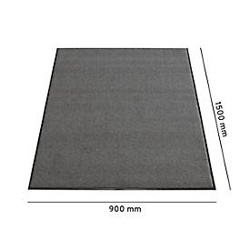 Schmutzfangmatten Eazycare Aqua, schnelltrocknend, farb- & UV-beständig, B 900 x L 1500 mm, Olefin, grau