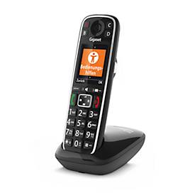 Schnurloses Telefon Gigaset E720, analog & Bluetooth, Telefonbuch, 2,2″ Farbdisplay, Reichweite bis 50/300 m, Sprechzeit bis 14 h, schwarz
